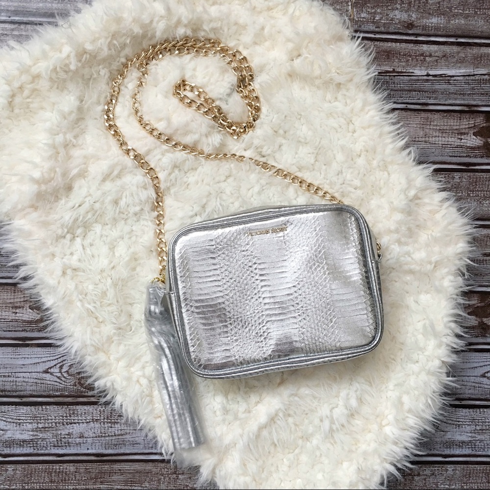 Victoria's Secret Fashion Show Silver Crossbody